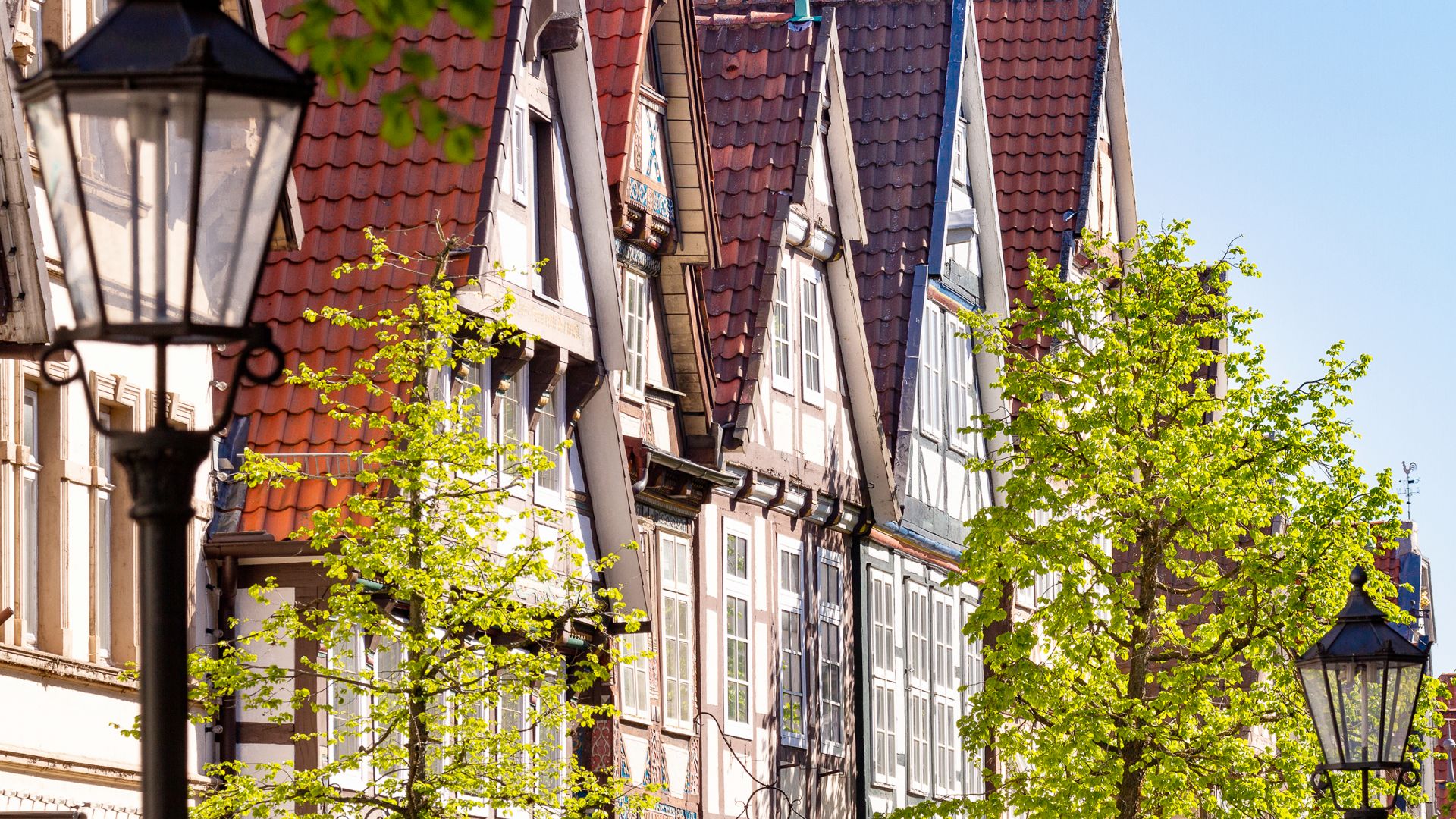 Celle: Zöllnerstraße with half-timbered houses